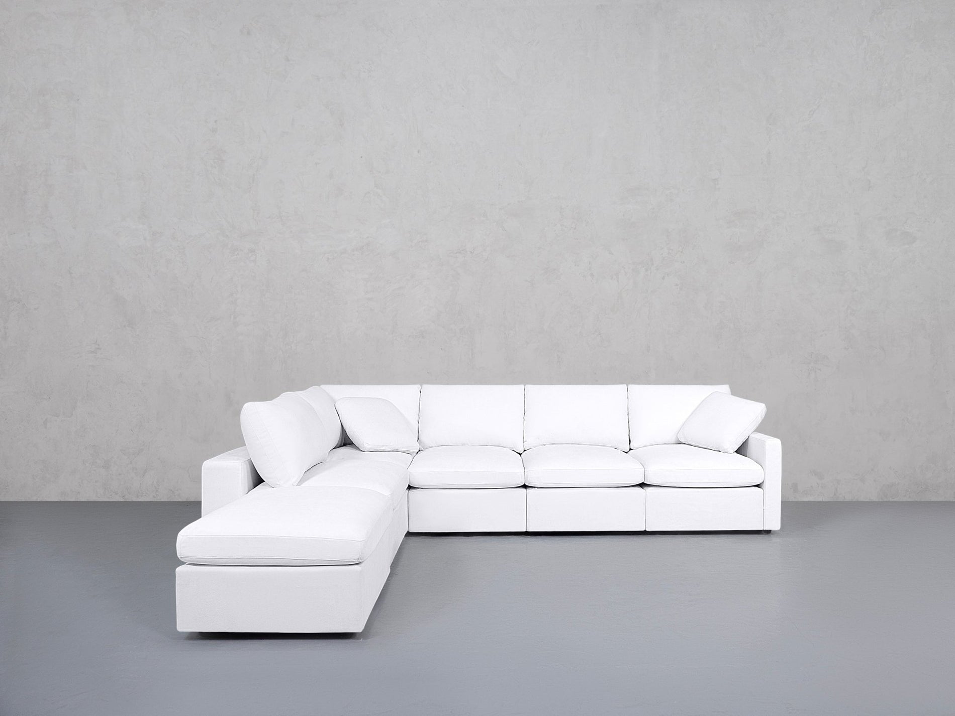 6-Seat Modular Corner Lounger Sectional (Thin Arms) - 7th Avenue