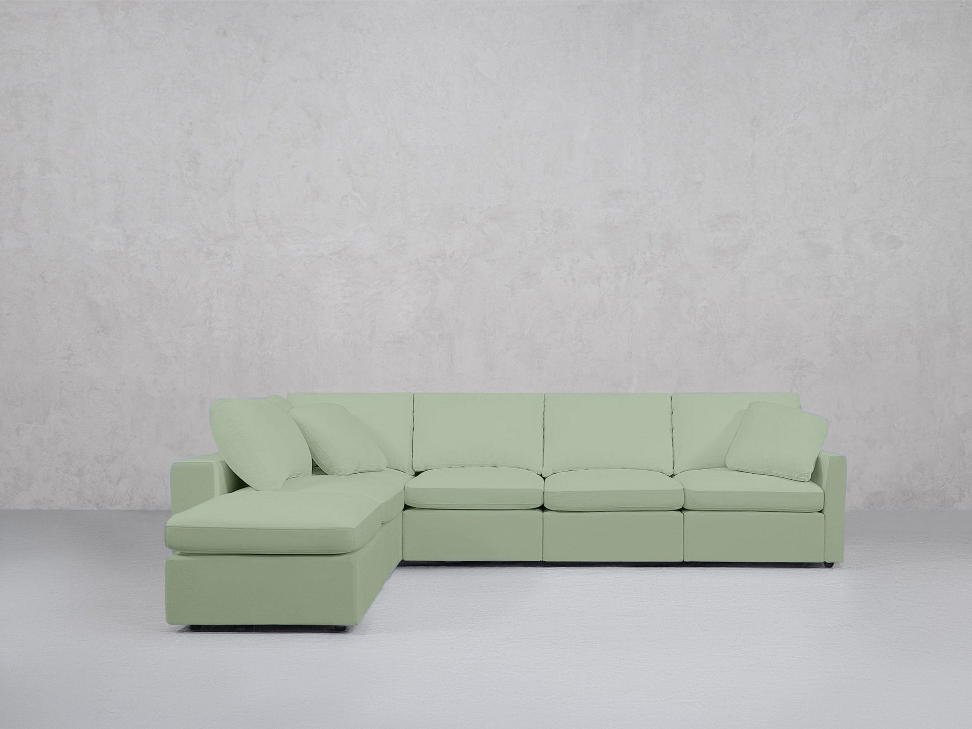6-Seat Modular Corner Lounger Sectional (Thin Arms) - 7th Avenue