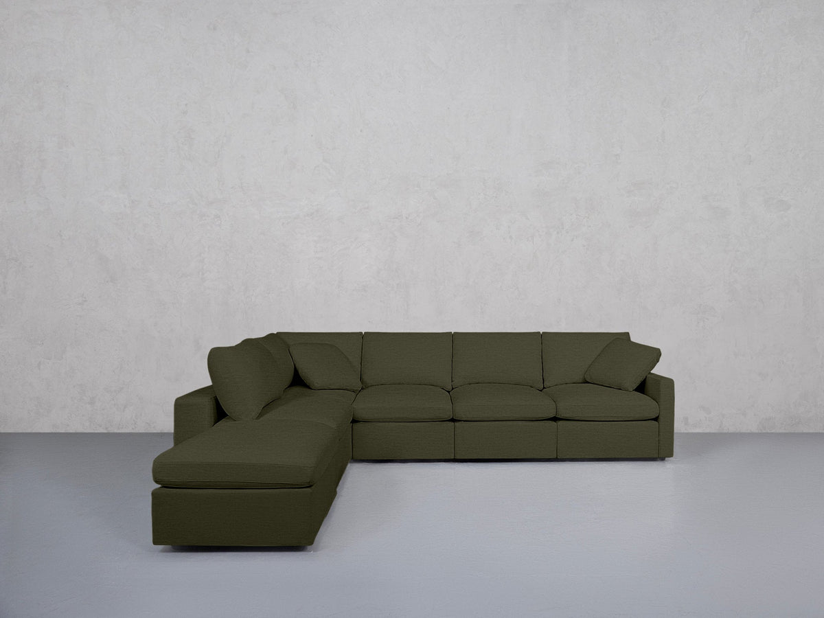 6-Seat Modular Corner Lounger Sectional (Thin Arms) - 7th Avenue