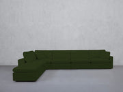 6-Seat Modular Corner Lounger Sectional (Thin Arms) - 7th Avenue