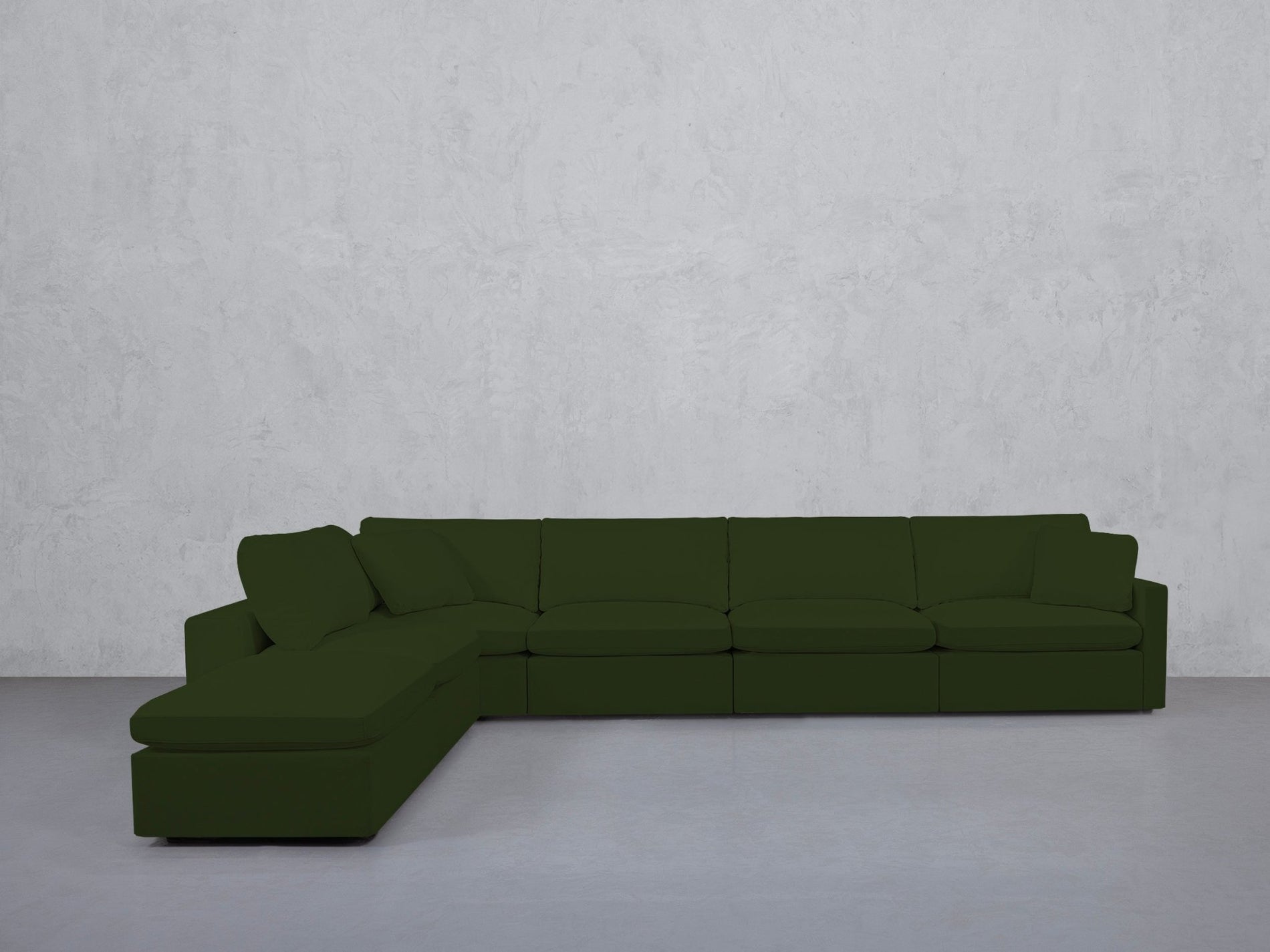 6-Seat Modular Corner Lounger Sectional (Thin Arms) - 7th Avenue