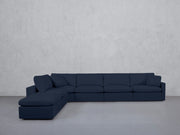 6-Seat Modular Corner Lounger Sectional (Thin Arms) - 7th Avenue