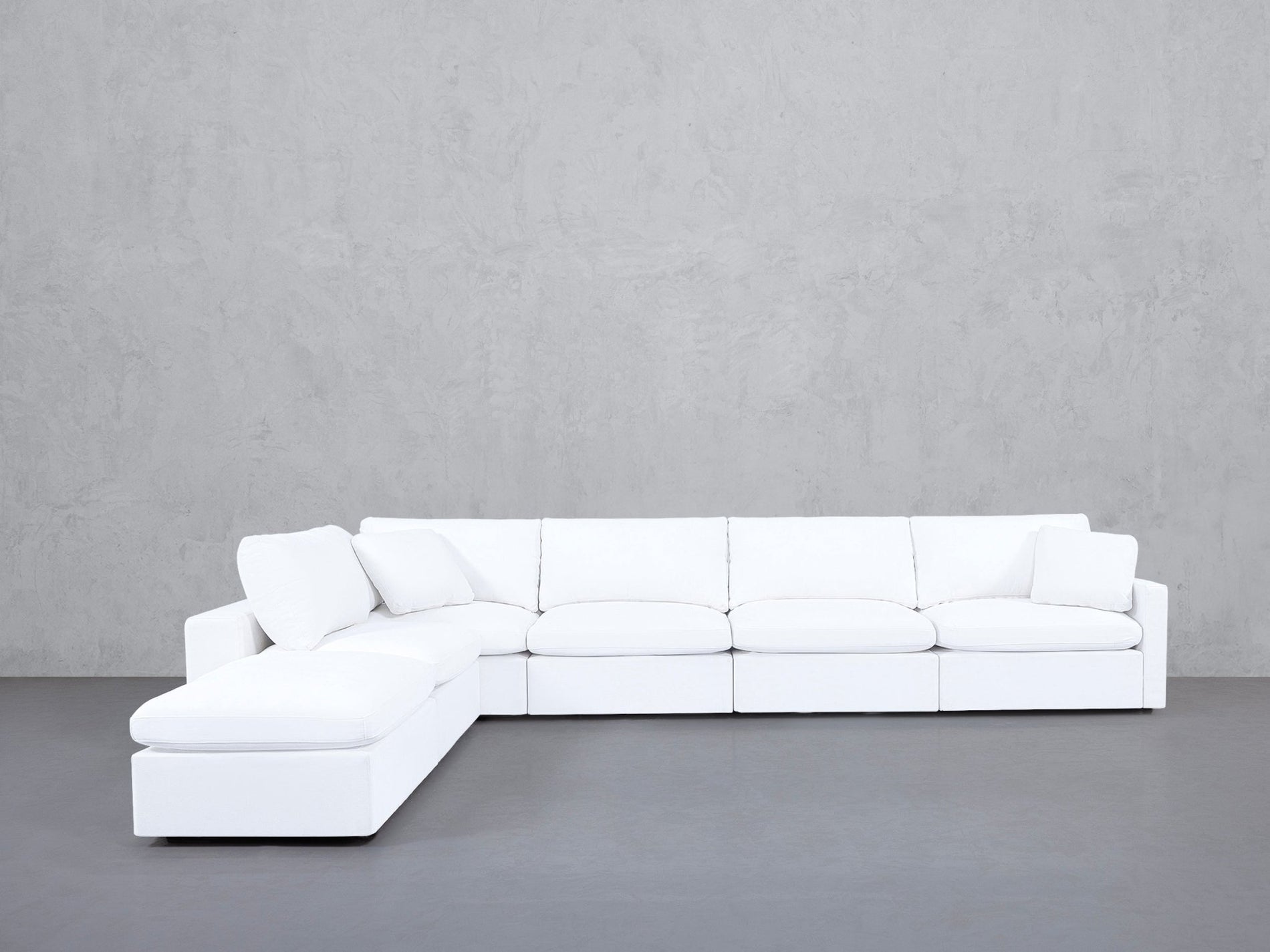 6-Seat Modular Corner Lounger Sectional (Thin Arms) - 7th Avenue