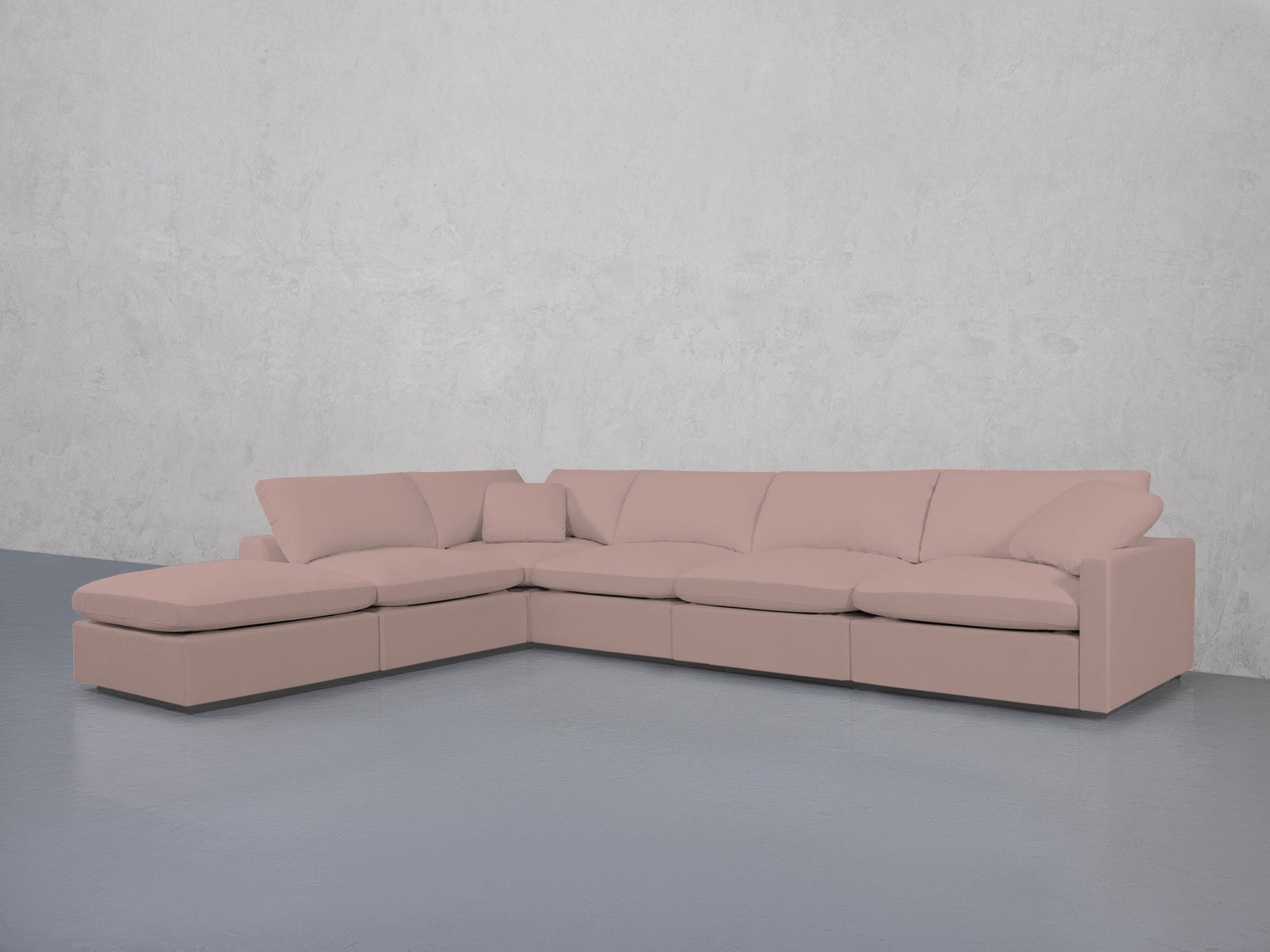 6-Seat Modular Corner Lounger Sectional (Thin Arms) - 7th Avenue