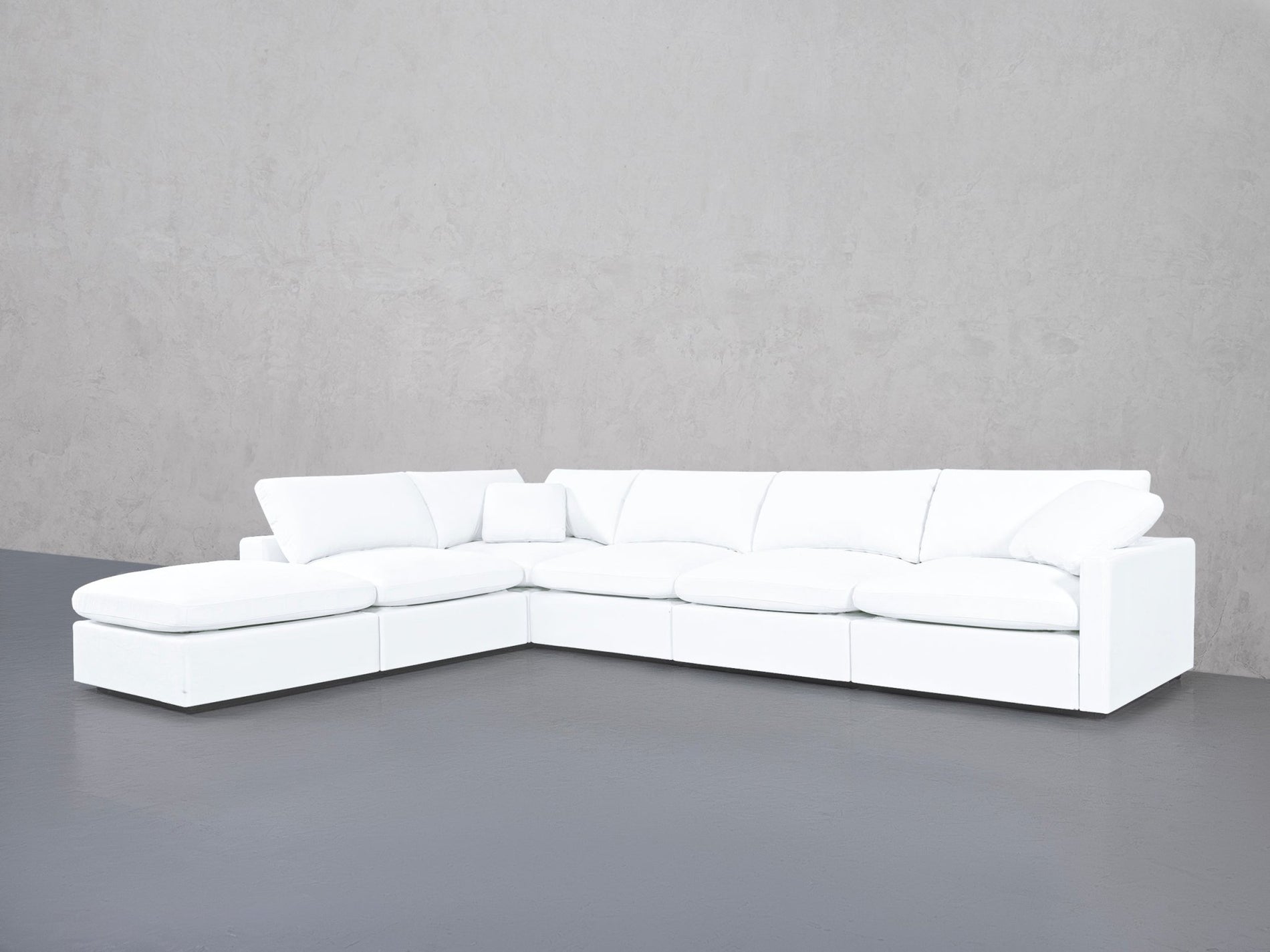 6-Seat Modular Corner Lounger Sectional (Thin Arms) - 7th Avenue