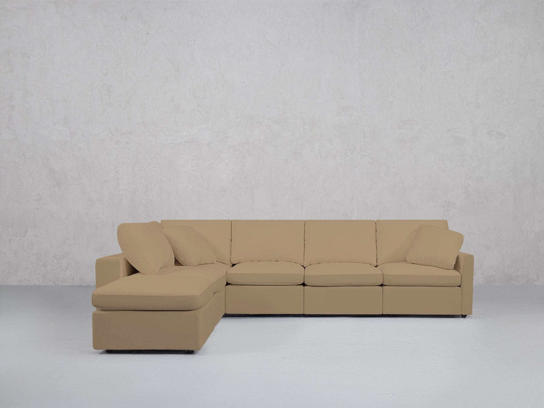 6-Seat Modular Corner Lounger Sectional (Thin Arms) - 7th Avenue