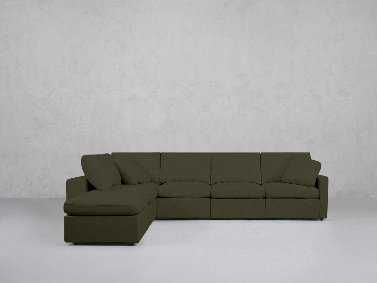 6-Seat Modular Corner Lounger Sectional (Thin Arms) - 7th Avenue