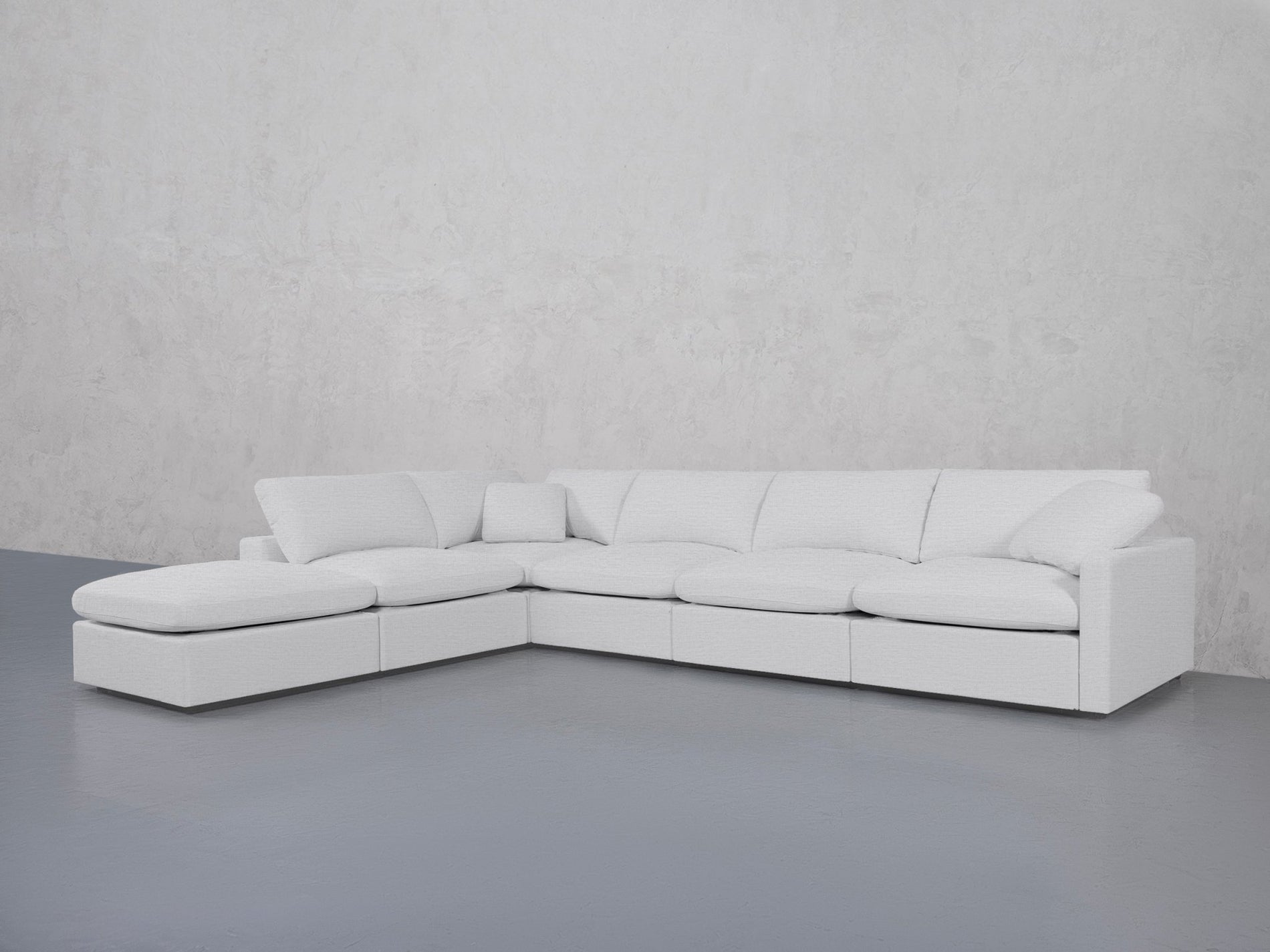 6-Seat Modular Corner Lounger Sectional (Thin Arms) - 7th Avenue