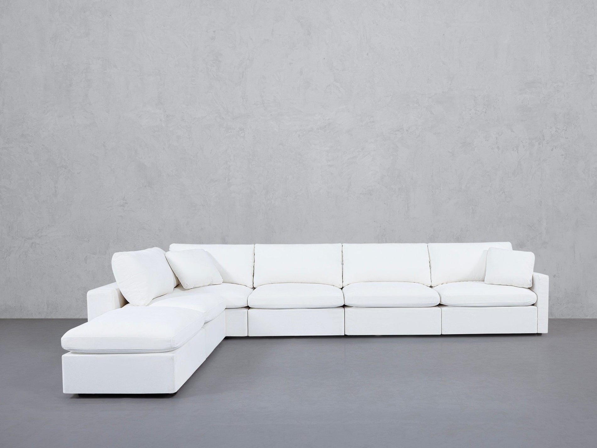 6-Seat Modular Corner Lounger Sectional (Thin Arms) - 7th Avenue