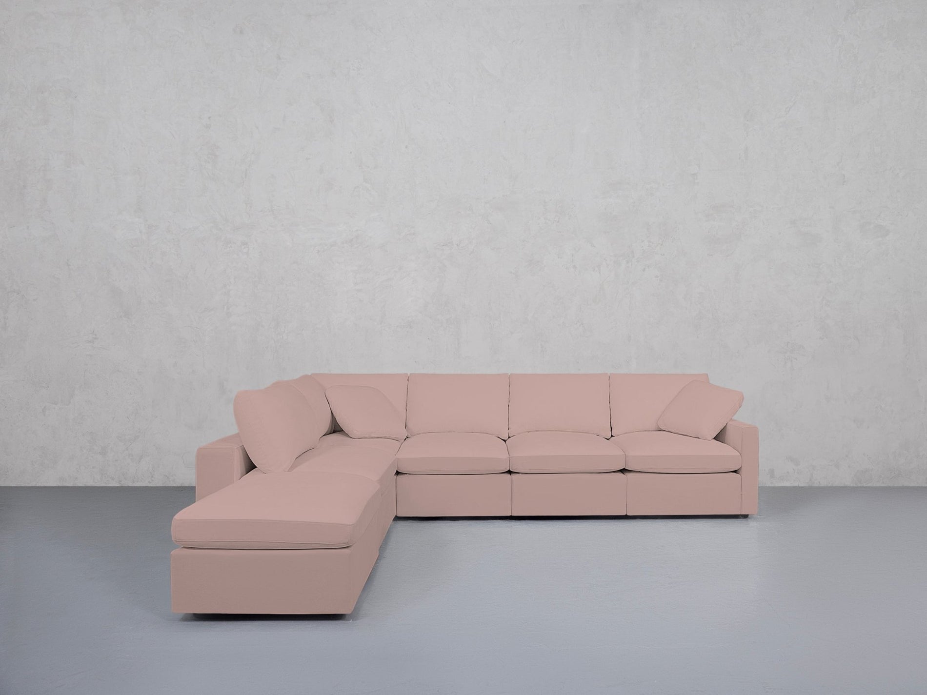 6-Seat Modular Corner Lounger Sectional (Thin Arms) - 7th Avenue