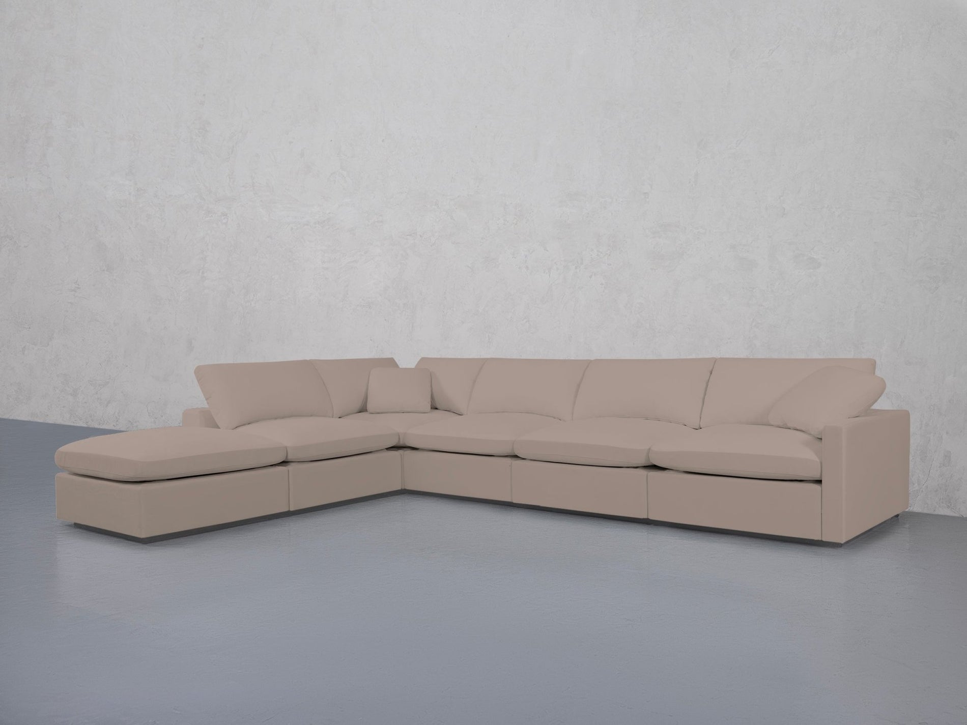 6-Seat Modular Corner Lounger Sectional (Thin Arms) - 7th Avenue