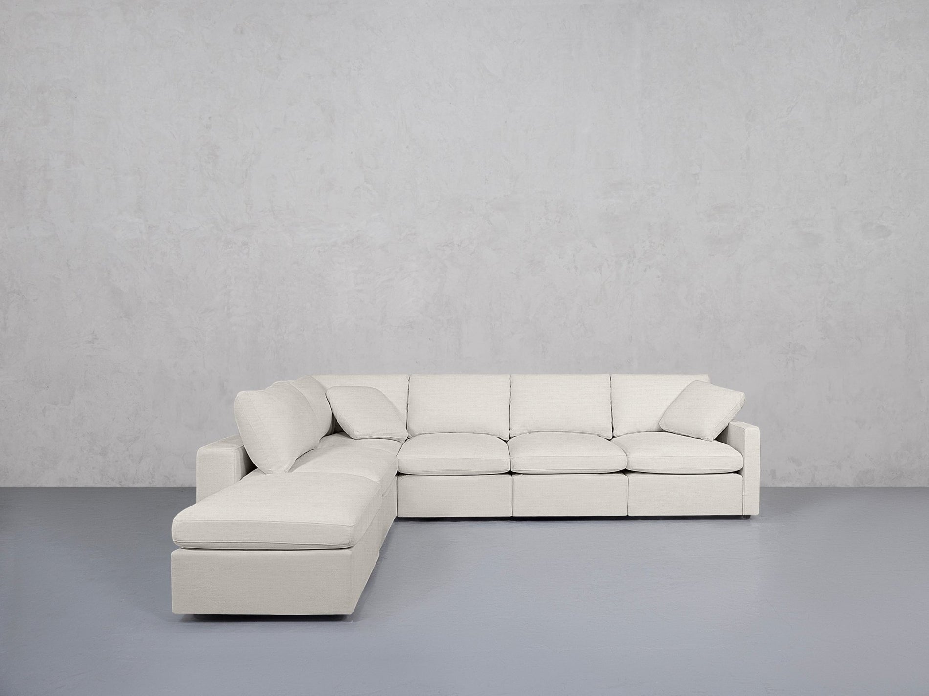 6-Seat Modular Corner Lounger Sectional (Thin Arms) - 7th Avenue