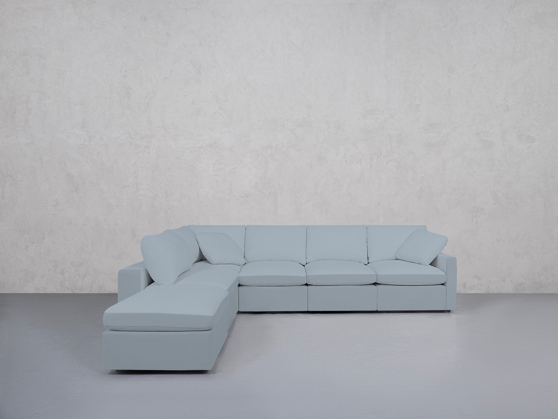 6-Seat Modular Corner Lounger Sectional (Thin Arms) - 7th Avenue
