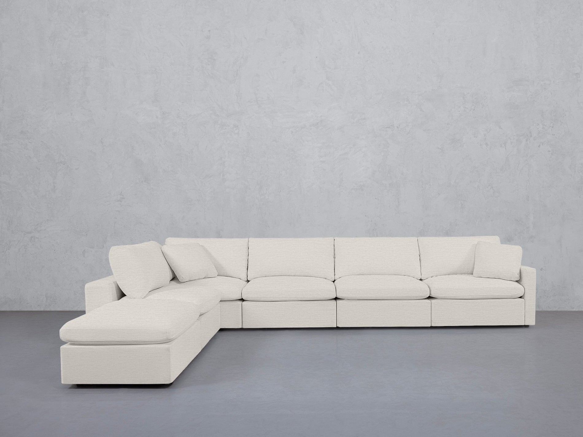 6-Seat Modular Corner Lounger Sectional (Thin Arms) - 7th Avenue