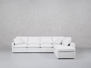 6-Seat Modular Corner Right Lounger Sectional (Thin Arms) - 7th Avenue