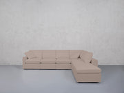6-Seat Modular Corner Right Lounger Sectional (Thin Arms) - 7th Avenue