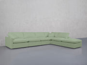 6-Seat Modular Corner Right Lounger Sectional (Thin Arms) - 7th Avenue