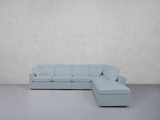 6-Seat Modular Corner Right Lounger Sectional (Thin Arms) - 7th Avenue
