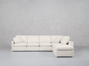 6-Seat Modular Corner Right Lounger Sectional (Thin Arms) - 7th Avenue
