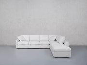 6-Seat Modular Corner Right Lounger Sectional (Thin Arms) - 7th Avenue