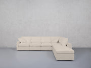 6-Seat Modular Corner Right Lounger Sectional (Thin Arms) - 7th Avenue