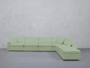 6-Seat Modular Corner Right Lounger Sectional (Thin Arms) - 7th Avenue