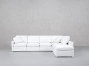 6-Seat Modular Corner Right Lounger Sectional (Thin Arms) - 7th Avenue