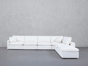 6-Seat Modular Corner Right Lounger Sectional (Thin Arms) - 7th Avenue