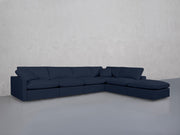 6-Seat Modular Corner Right Lounger Sectional (Thin Arms) - 7th Avenue