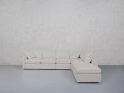 6-Seat Modular Corner Right Lounger Sectional (Thin Arms) - 7th Avenue