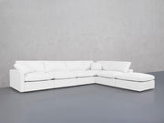 6-Seat Modular Corner Right Lounger Sectional (Thin Arms) - 7th Avenue