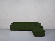 6-Seat Modular Corner Right Lounger Sectional (Thin Arms) - 7th Avenue