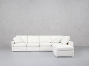 6-Seat Modular Corner Right Lounger Sectional (Thin Arms) - 7th Avenue