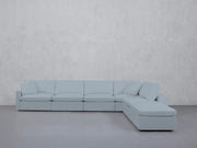 6-Seat Modular Corner Right Lounger Sectional (Thin Arms) - 7th Avenue
