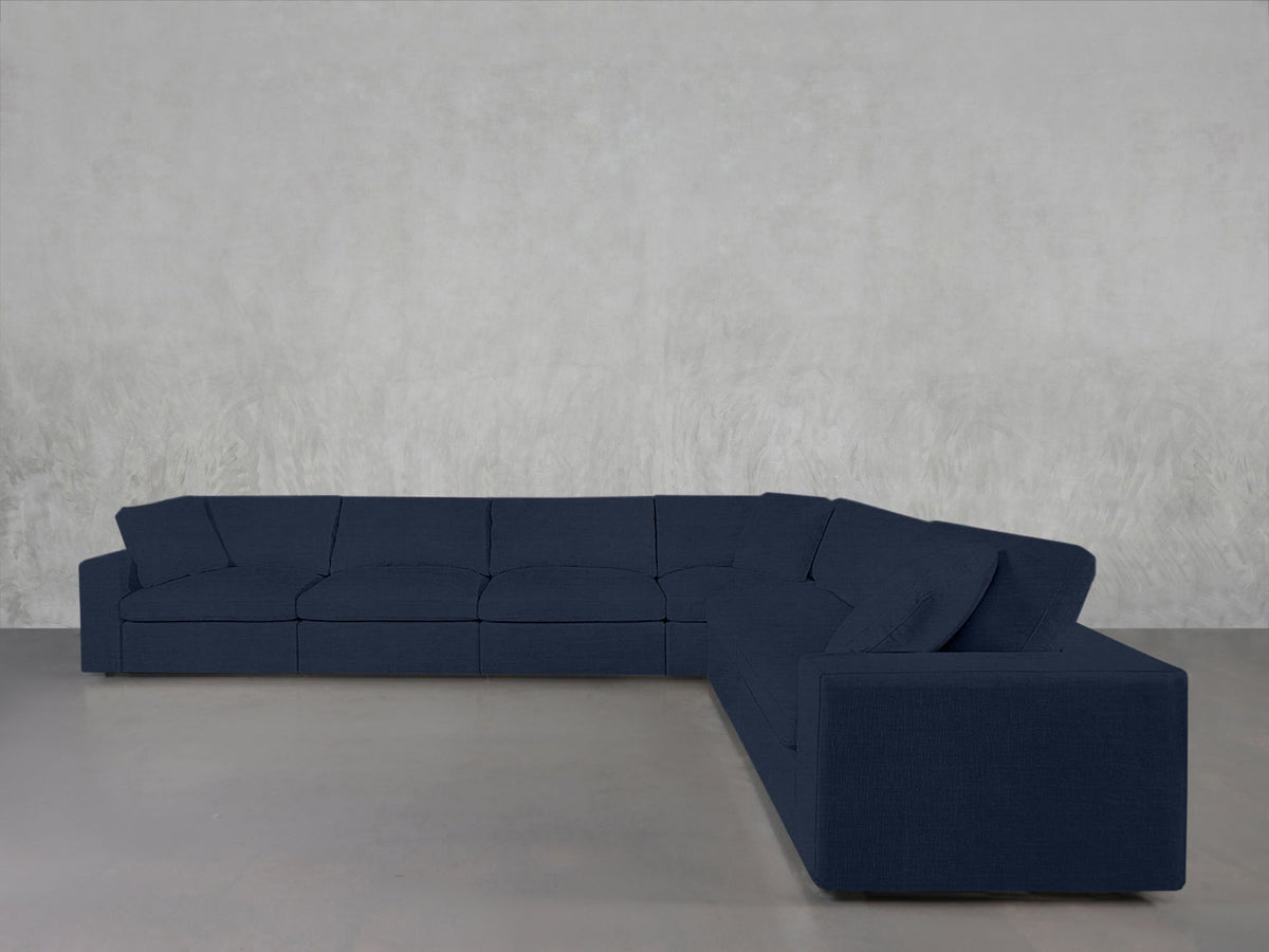 6-Seat Modular Corner Right Sectional - 7th Avenue
