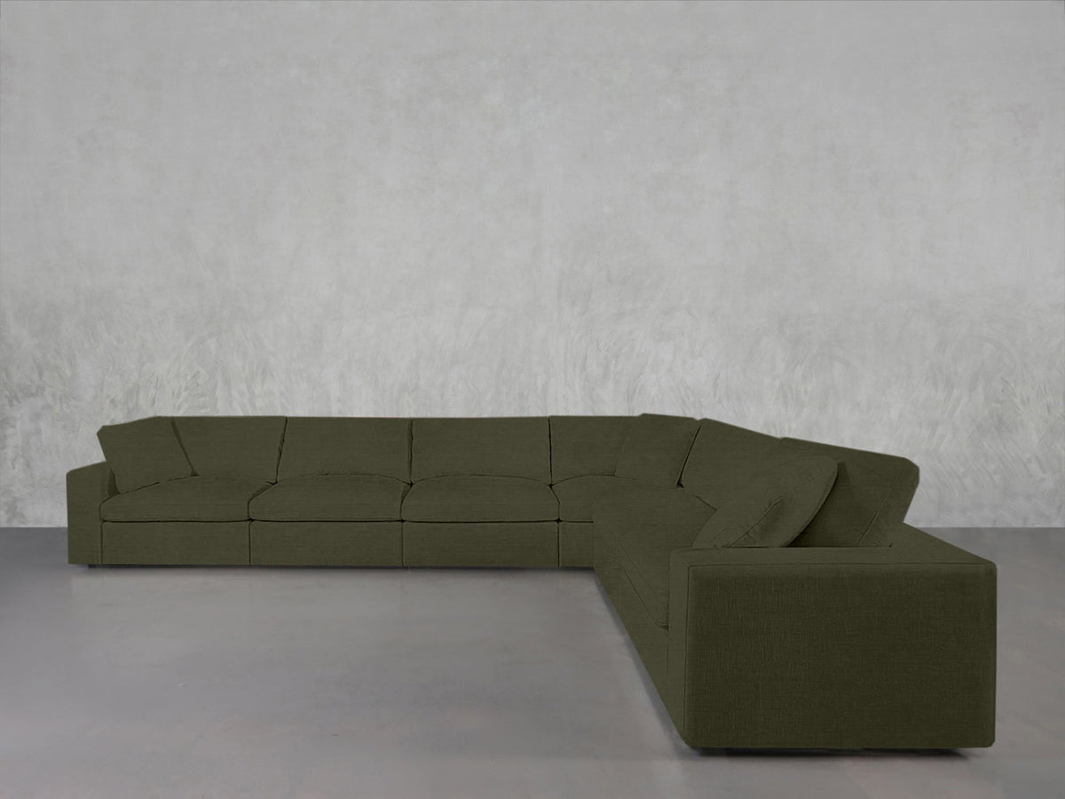 6-Seat Modular Corner Right Sectional - 7th Avenue