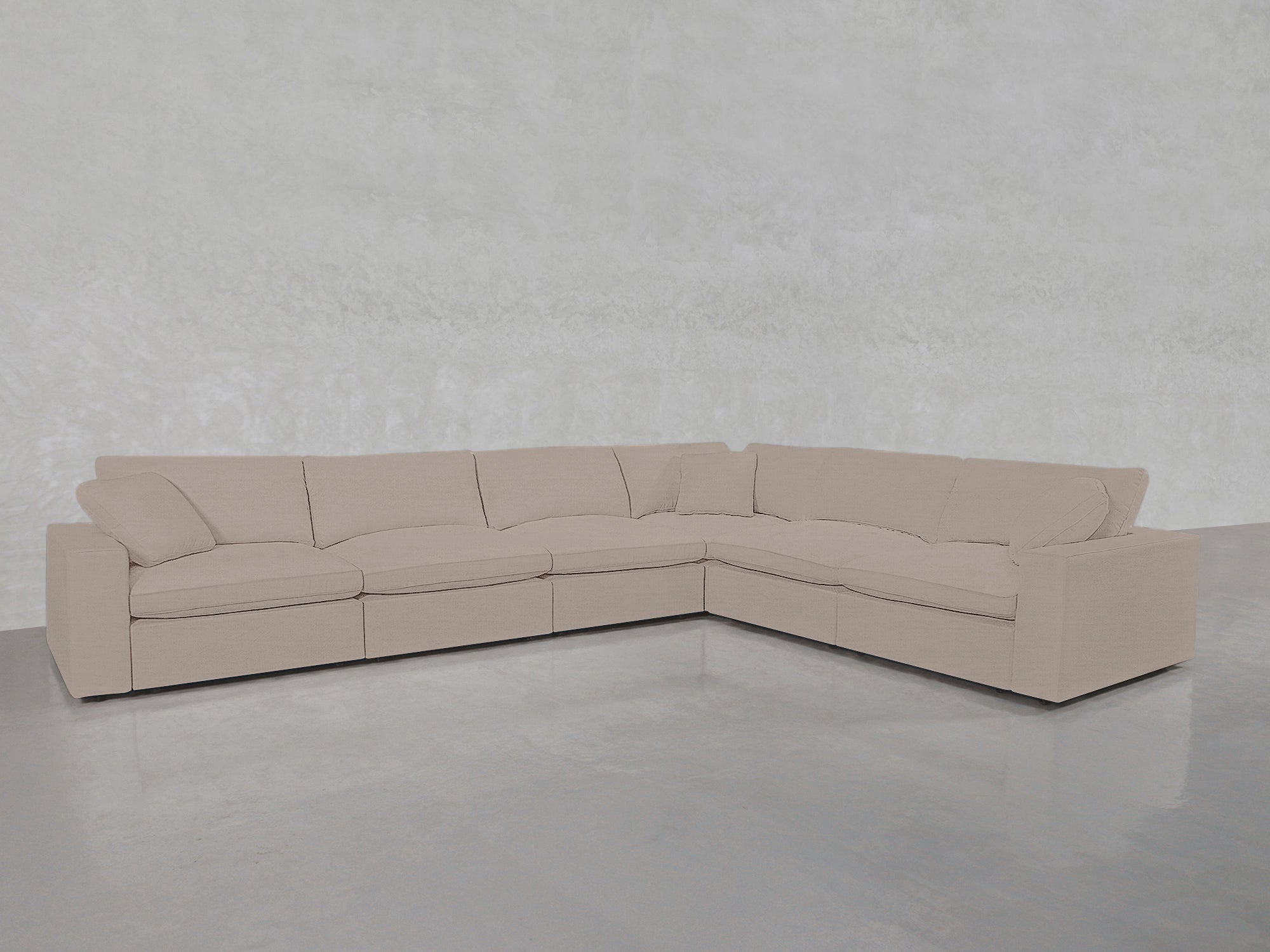 6 - Seat Modular Corner Right Sectional - 7th Avenue