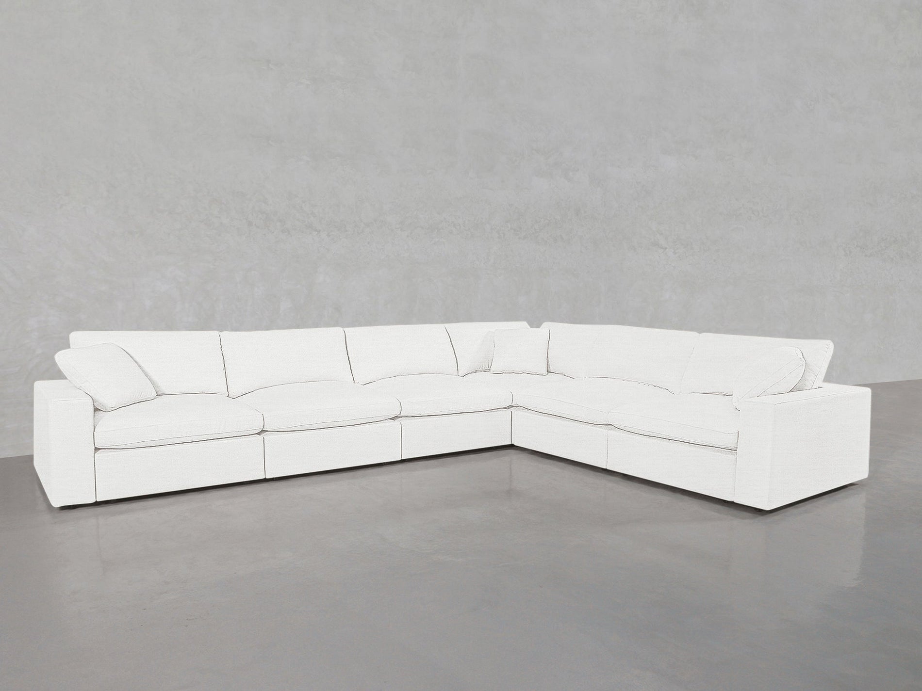 6 - Seat Modular Corner Right Sectional - 7th Avenue