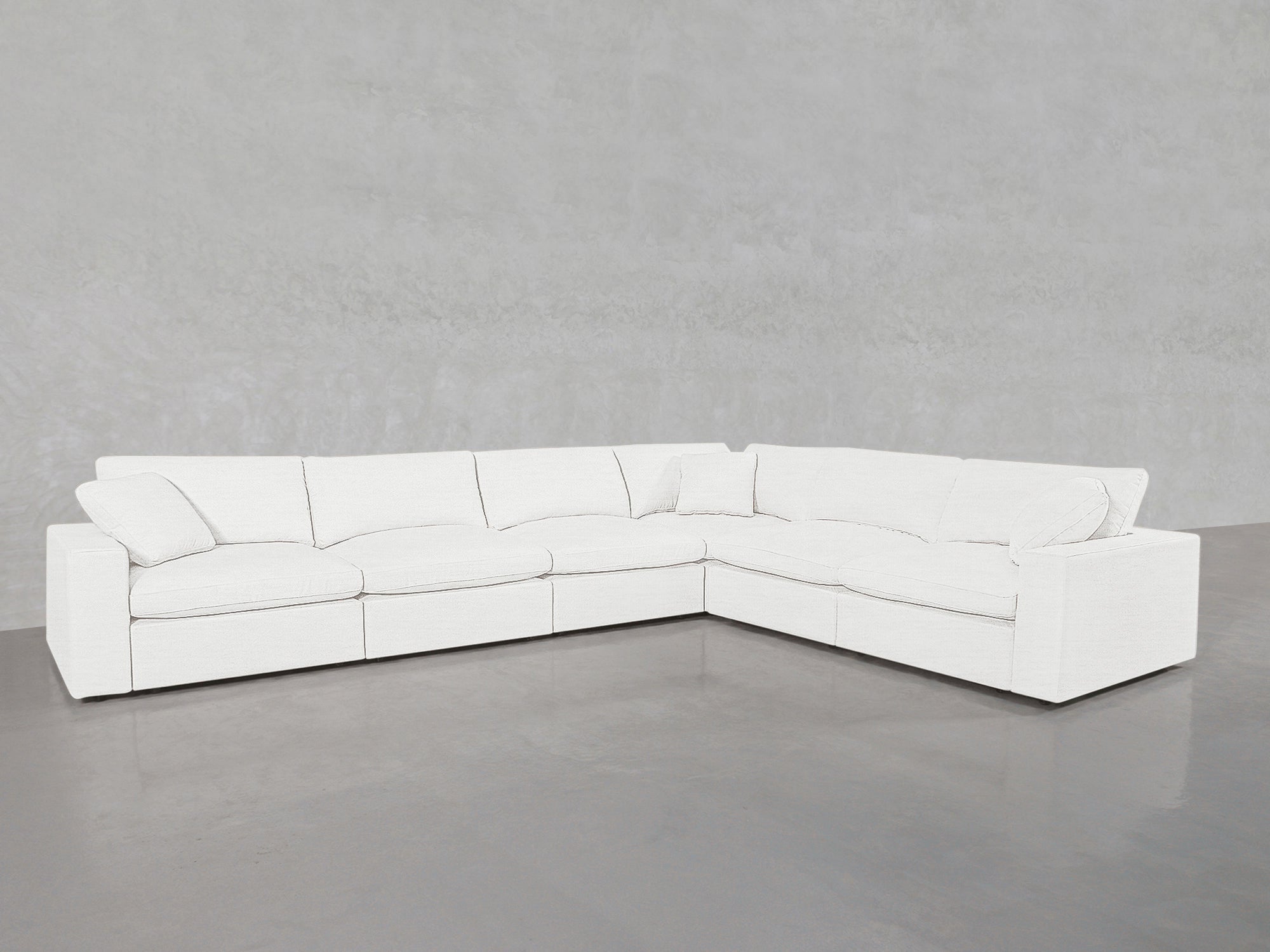 6 - Seat Modular Corner Right Sectional - 7th Avenue