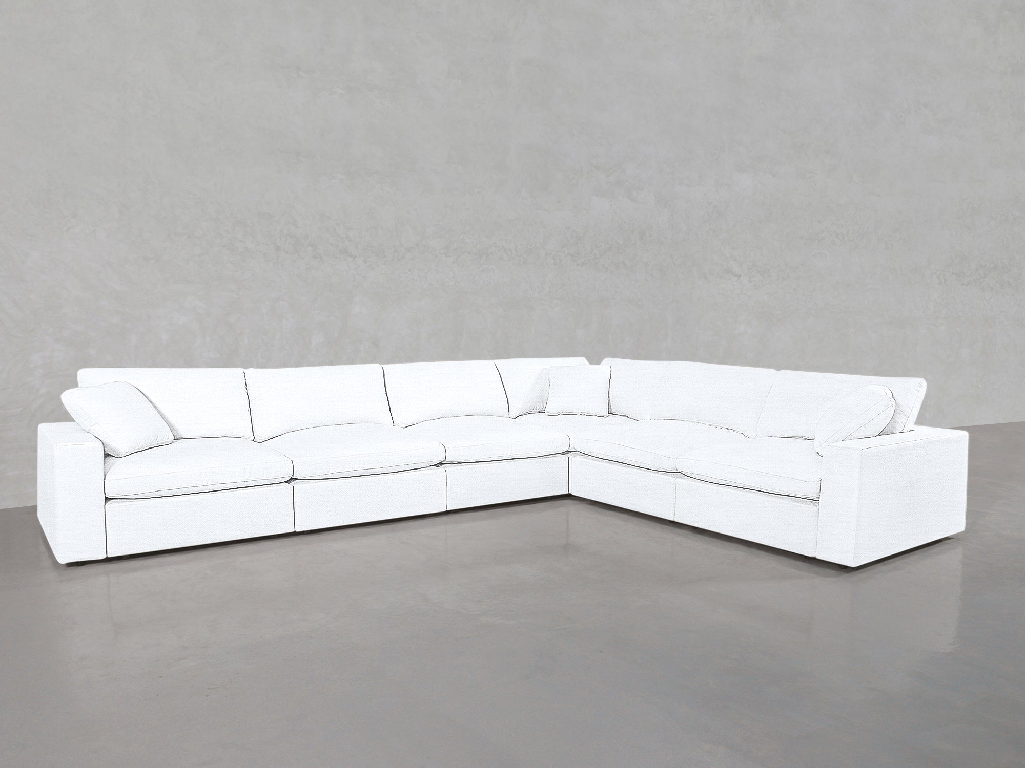 6 - Seat Modular Corner Right Sectional - 7th Avenue