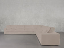 6 - Seat Modular Corner Right Sectional - 7th Avenue