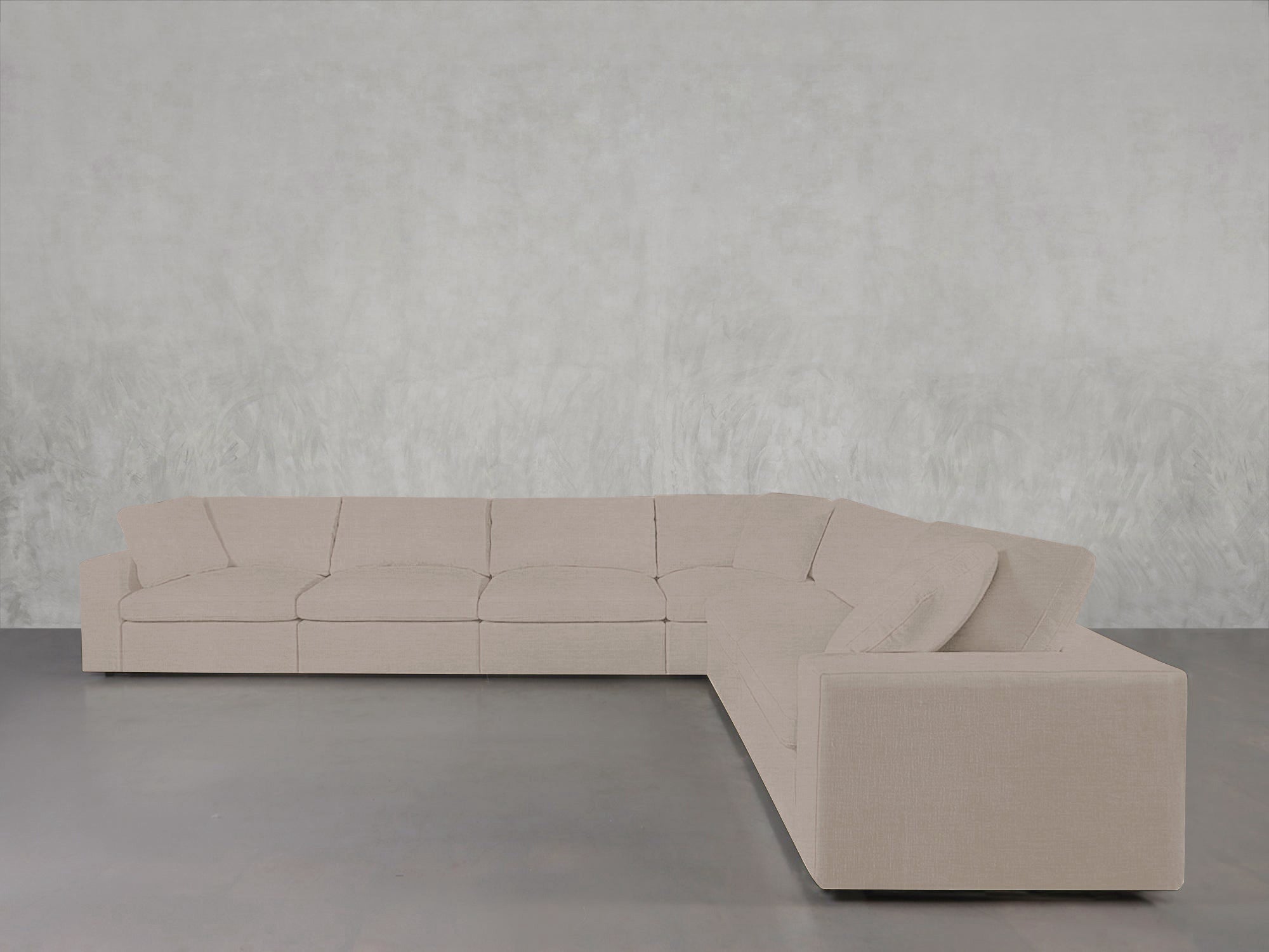 6 - Seat Modular Corner Right Sectional - 7th Avenue