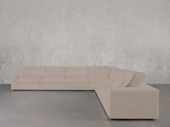 6 - Seat Modular Corner Right Sectional - 7th Avenue