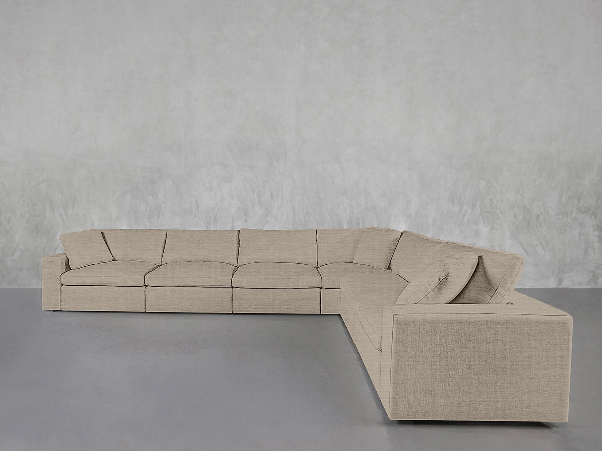 6-Seat Modular Corner Right Sectional - 7th Avenue