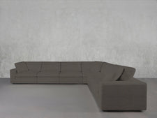 6 - Seat Modular Corner Right Sectional - 7th Avenue