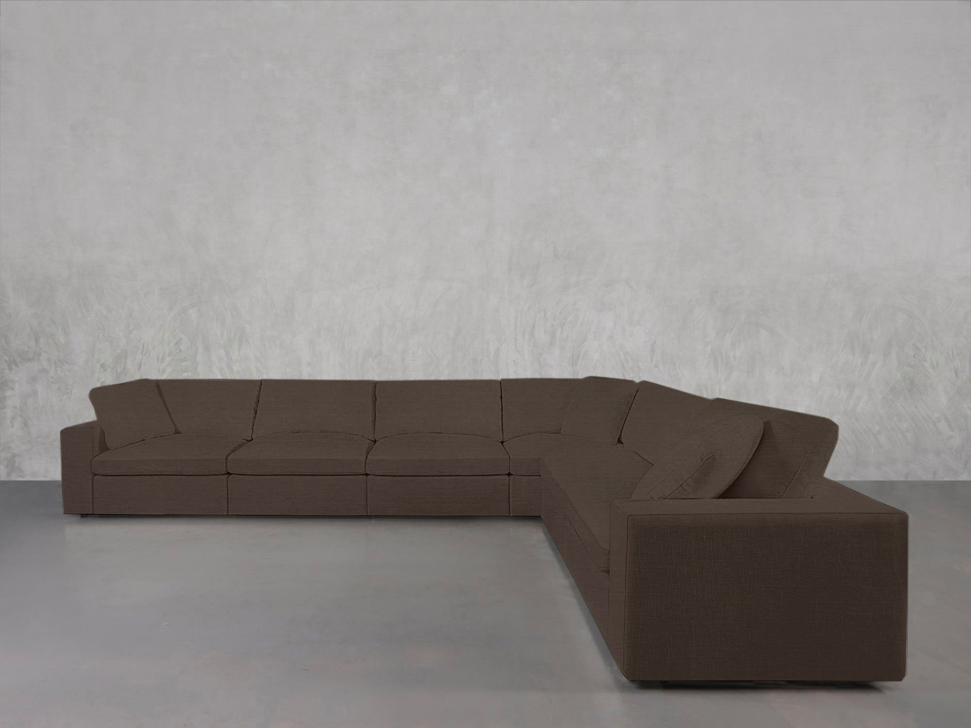 6 - Seat Modular Corner Right Sectional - 7th Avenue