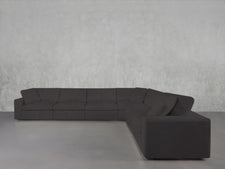 6 - Seat Modular Corner Right Sectional - 7th Avenue