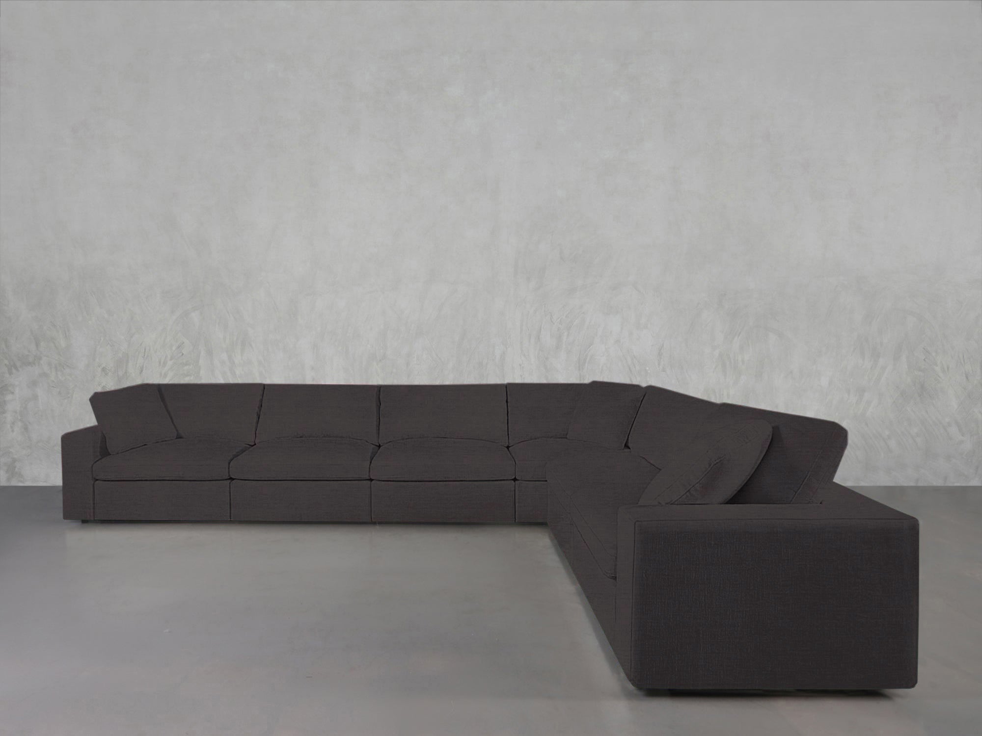 6 - Seat Modular Corner Right Sectional - 7th Avenue