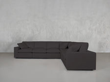 6 - Seat Modular Corner Right Sectional - 7th Avenue