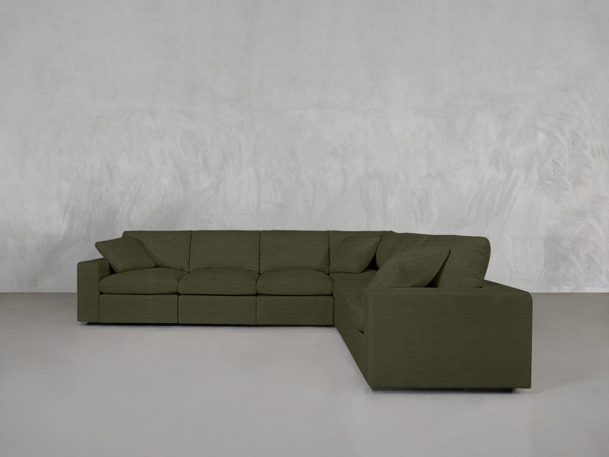 6-Seat Modular Corner Right Sectional - 7th Avenue